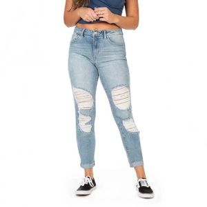 REWASH Super High Rise Mom Jean
